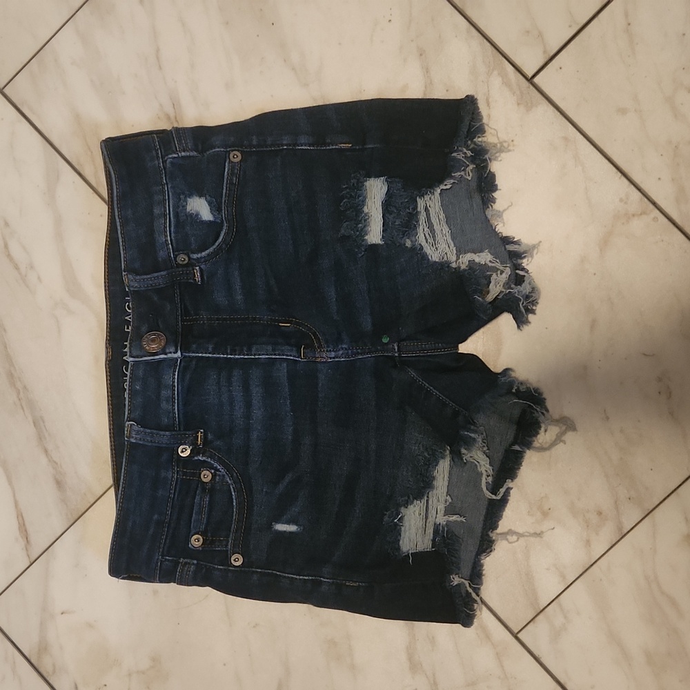 American Eagle size 4 Midi Bluejean Short